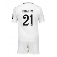 Dres Real Madrid Brahim Diaz #21 Domaci za djecu 2024-25 Kratak Rukav (+ kratke hlače)